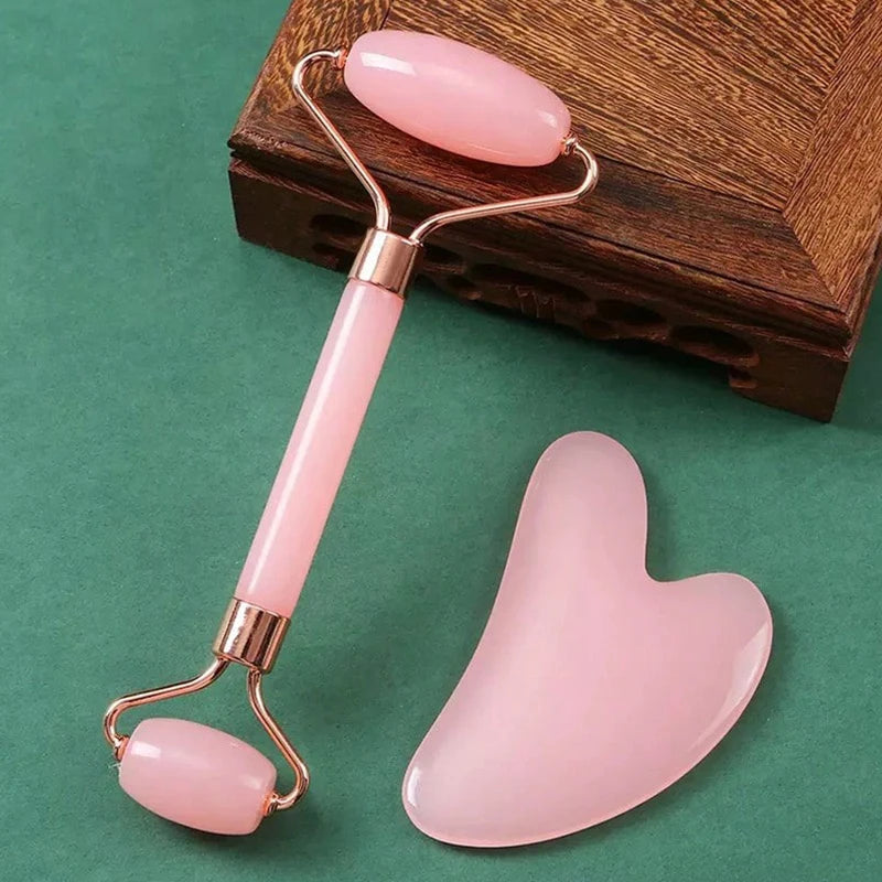 Dual Facial Roller — Face, Neck & Eye Massage Set