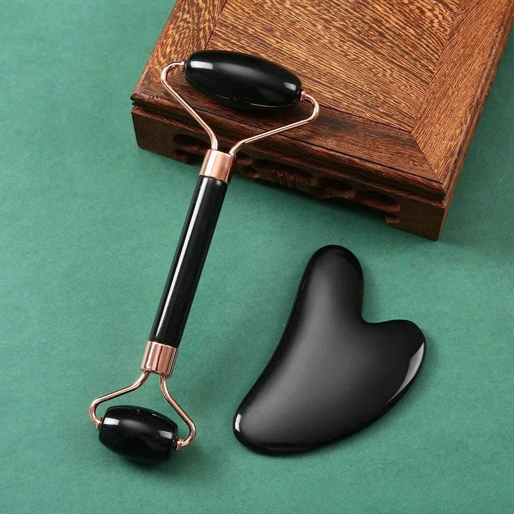 Ice Roller & Gua Sha Board Facial Kit