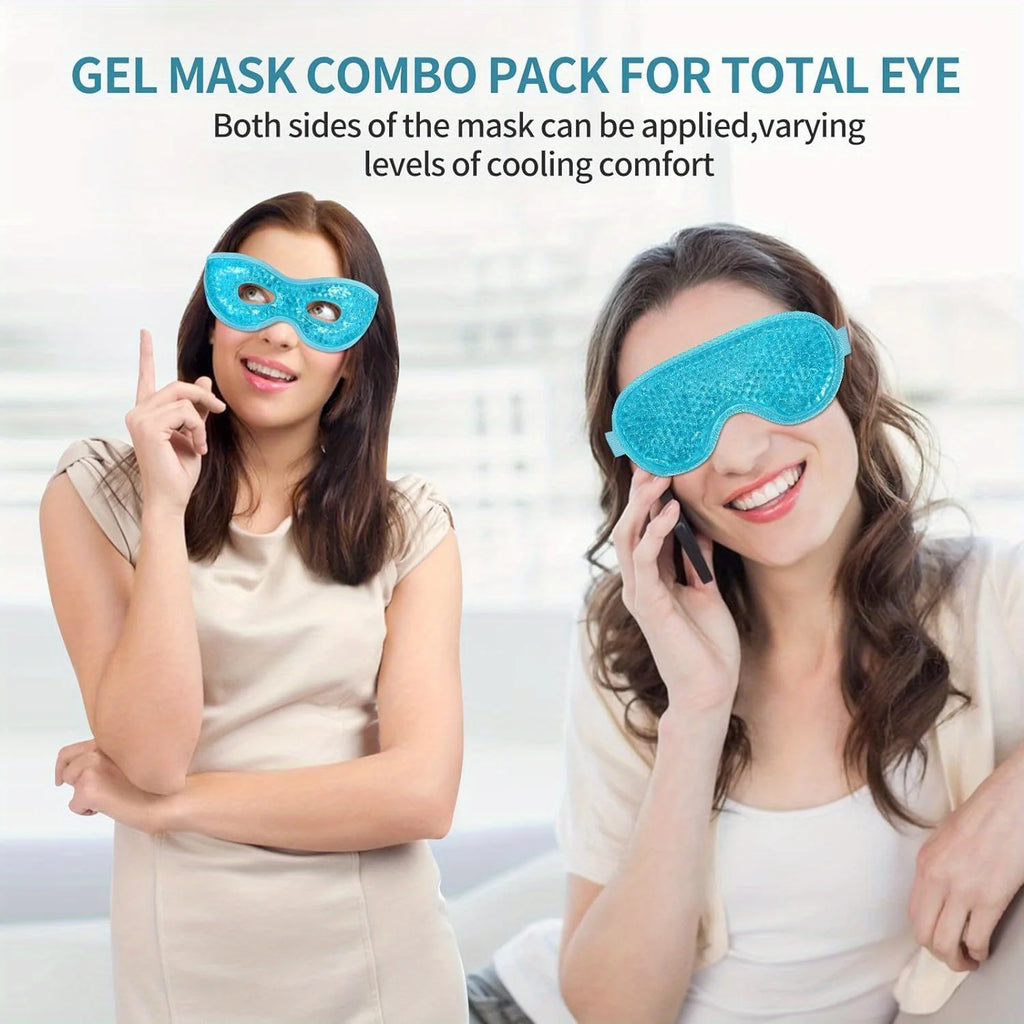 Hot & Cold Gel Eye Mask Set (2-Pack) - product photo 2