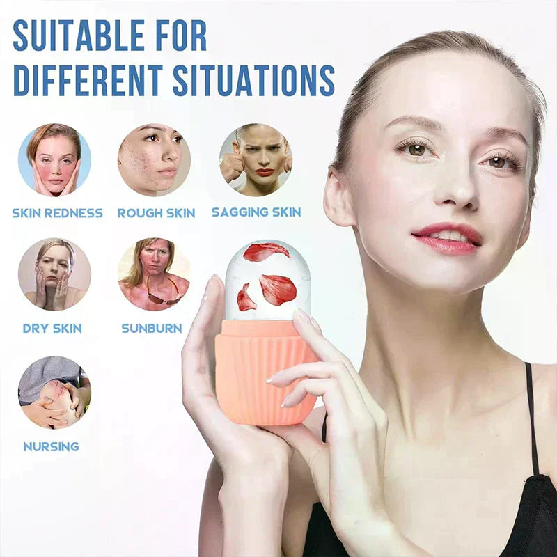 Compact Gua Sha & Ice Roller Travel Set