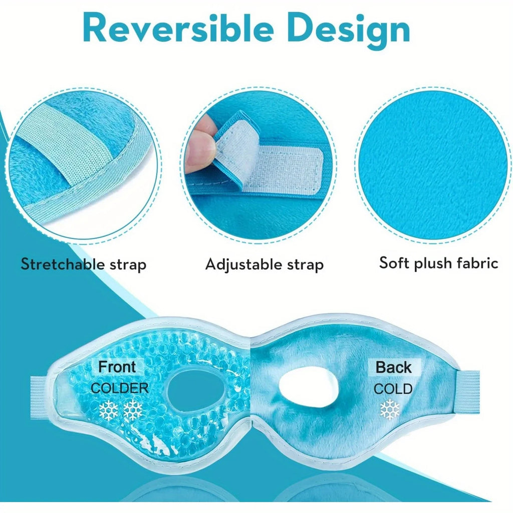 Hot & Cold Gel Eye Mask Set (2-Pack) - product photo 4