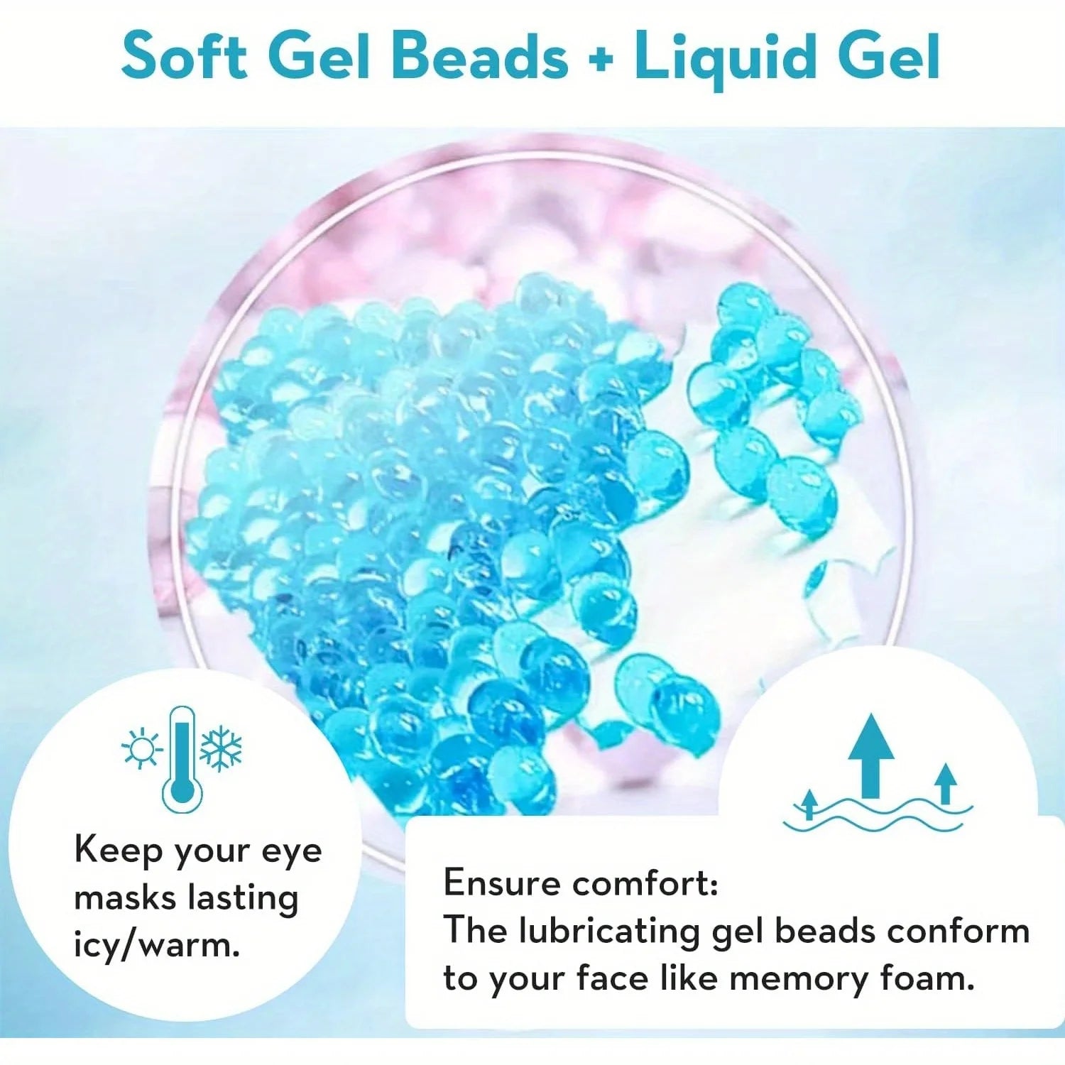 Hot & Cold Gel Eye Mask Set (2-Pack) - product photo 7
