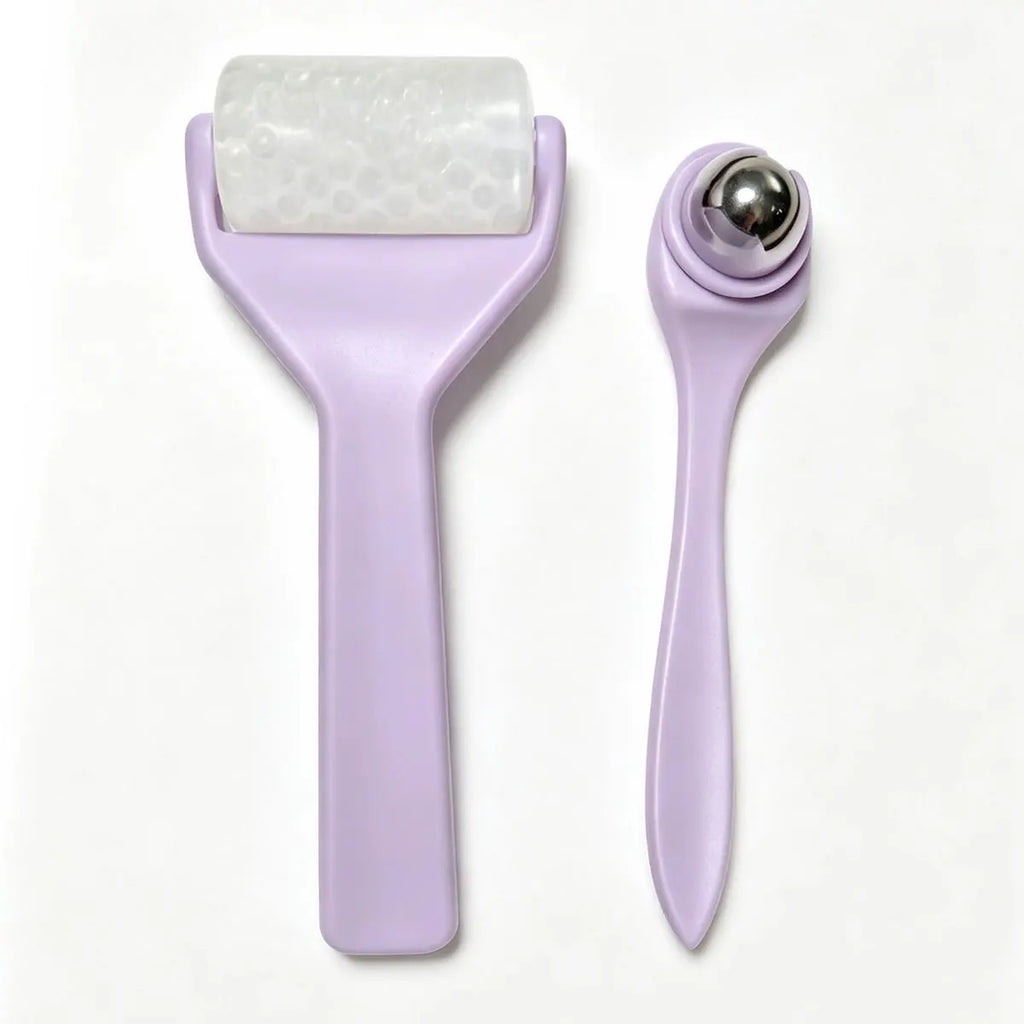 Stainless Steel Ice Roller & Eye Massage Stick Set
