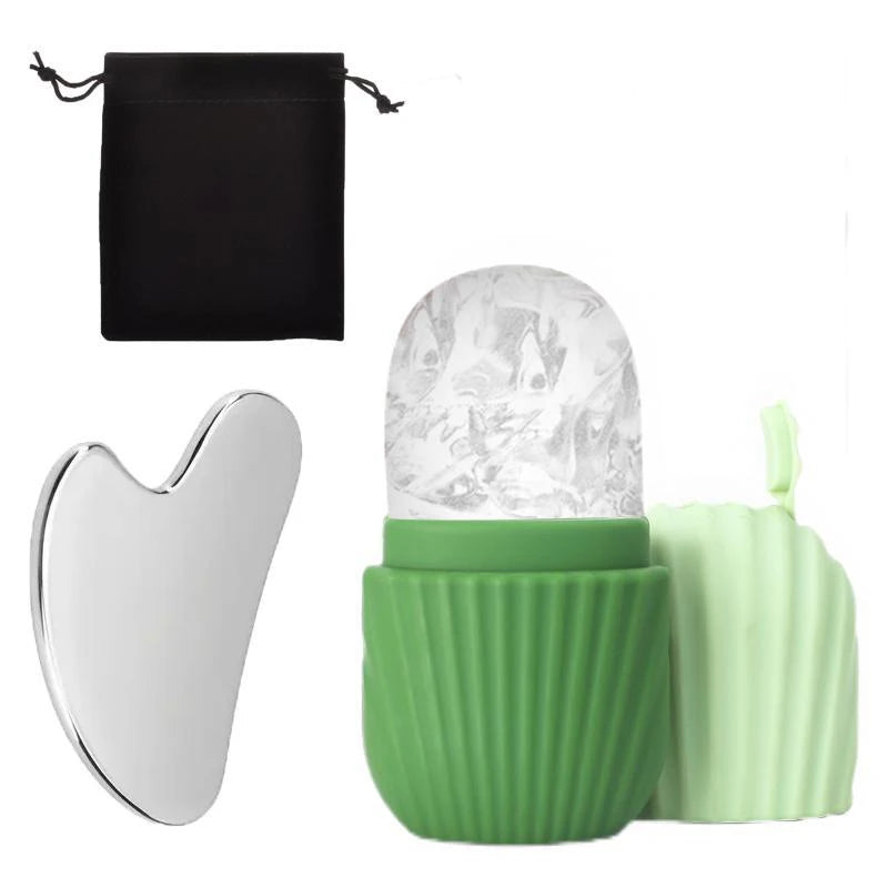 Compact Gua Sha & Ice Roller Travel Set