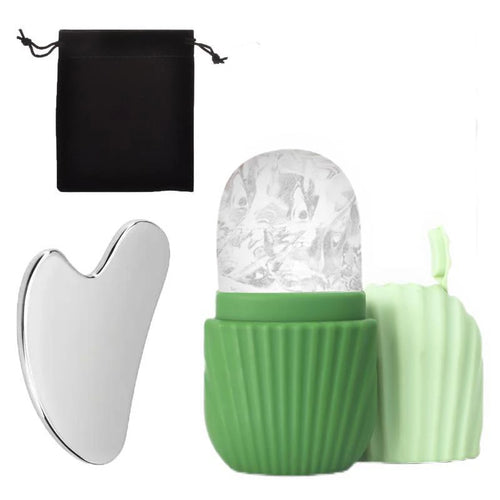 Compact Gua Sha & Ice Roller Travel Set