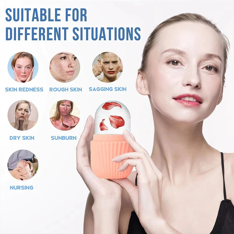 Cooling Ice Roller & Stainless Steel Gua Sha Duo
