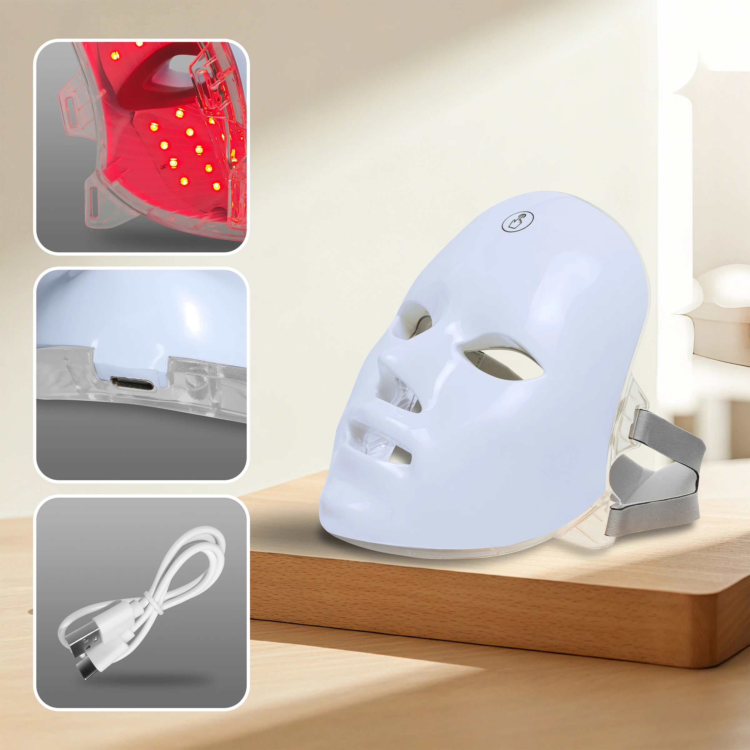 7-Color LED Photon Facial Mask - product photo 3