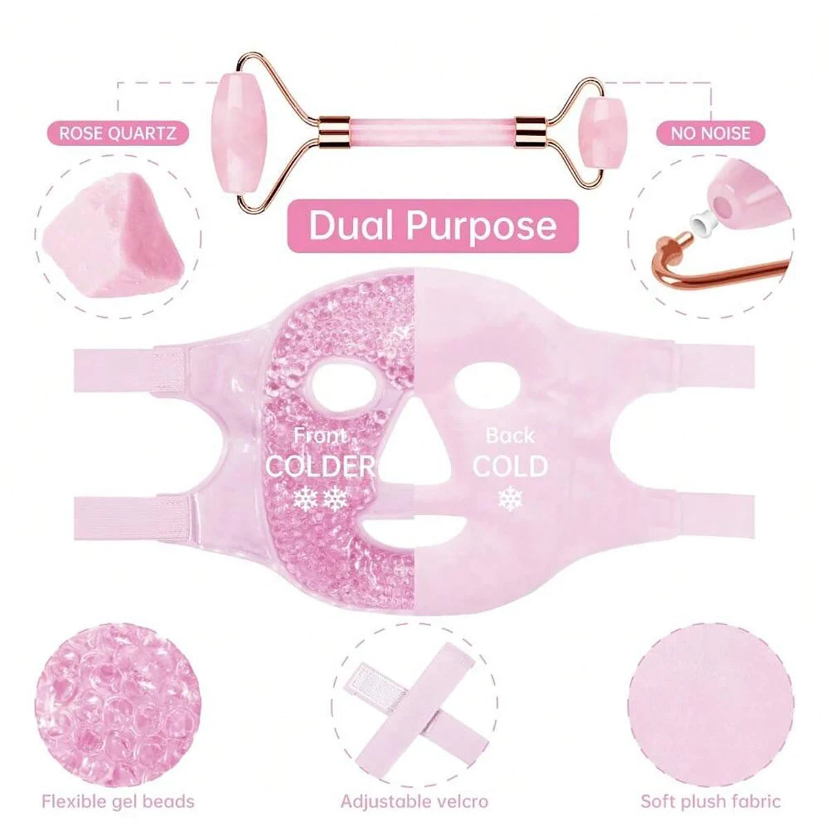 Gel Cooling Ice Face & Eye Mask - product photo 2