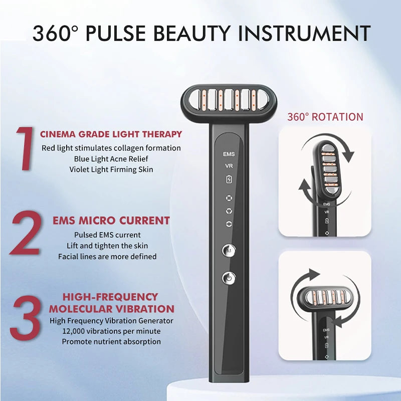 Red Light Eye & Neck Massager Wand | Arctic Glow Beauty Supply
