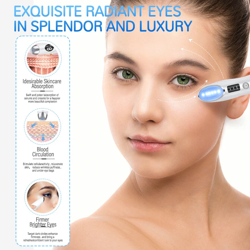 3-in-1 LED Eye Massager Wand | Arctic Glow Beauty Supply