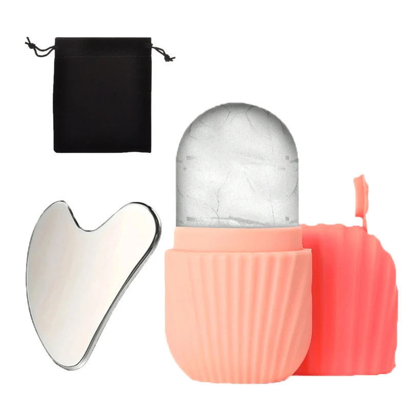 Compact Gua Sha & Ice Roller Travel Set