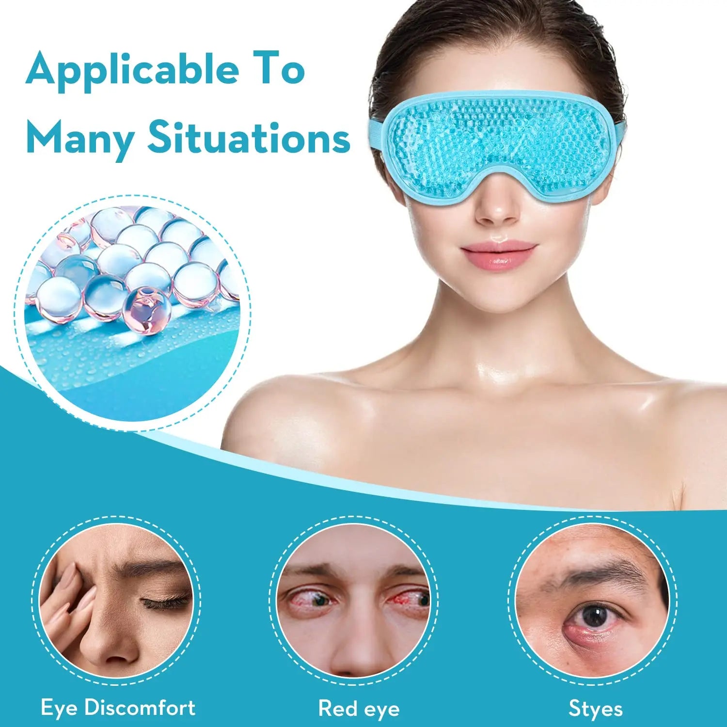 Reusable Cooling Gel Eye Mask - product photo 4