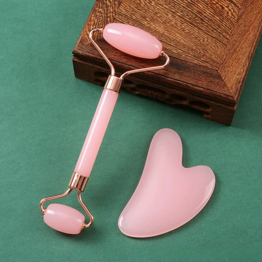 Face Massager & Gua Sha Roller Kit
