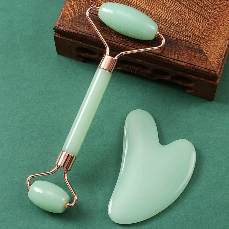 Dual Facial Roller — Face, Neck & Eye Massage Set