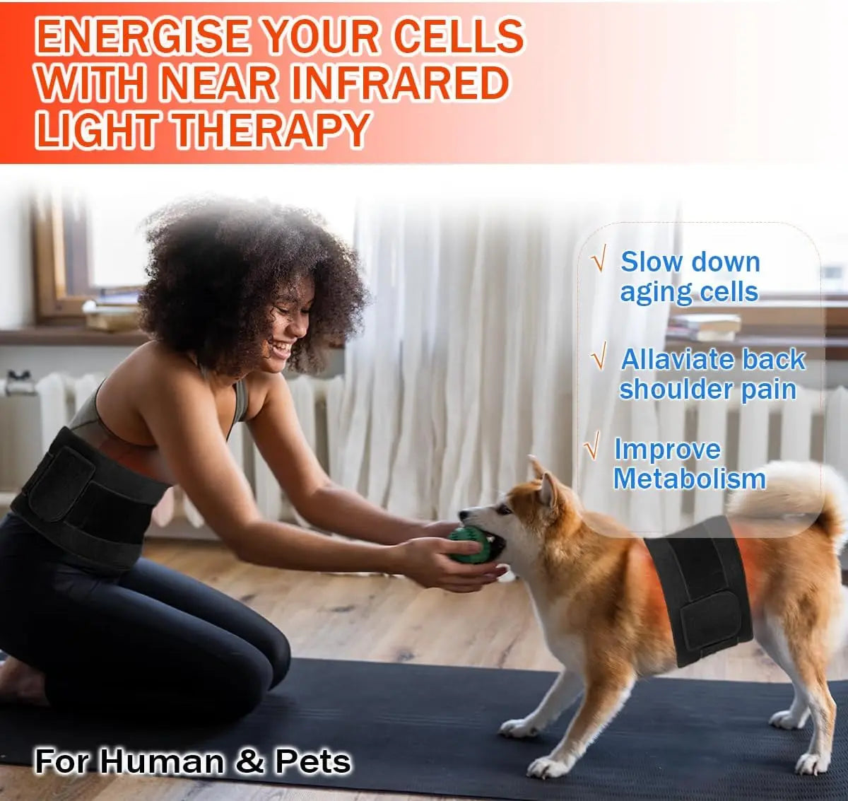 Red & Infrared Light Therapy Pad for Face and Body - product photo 3