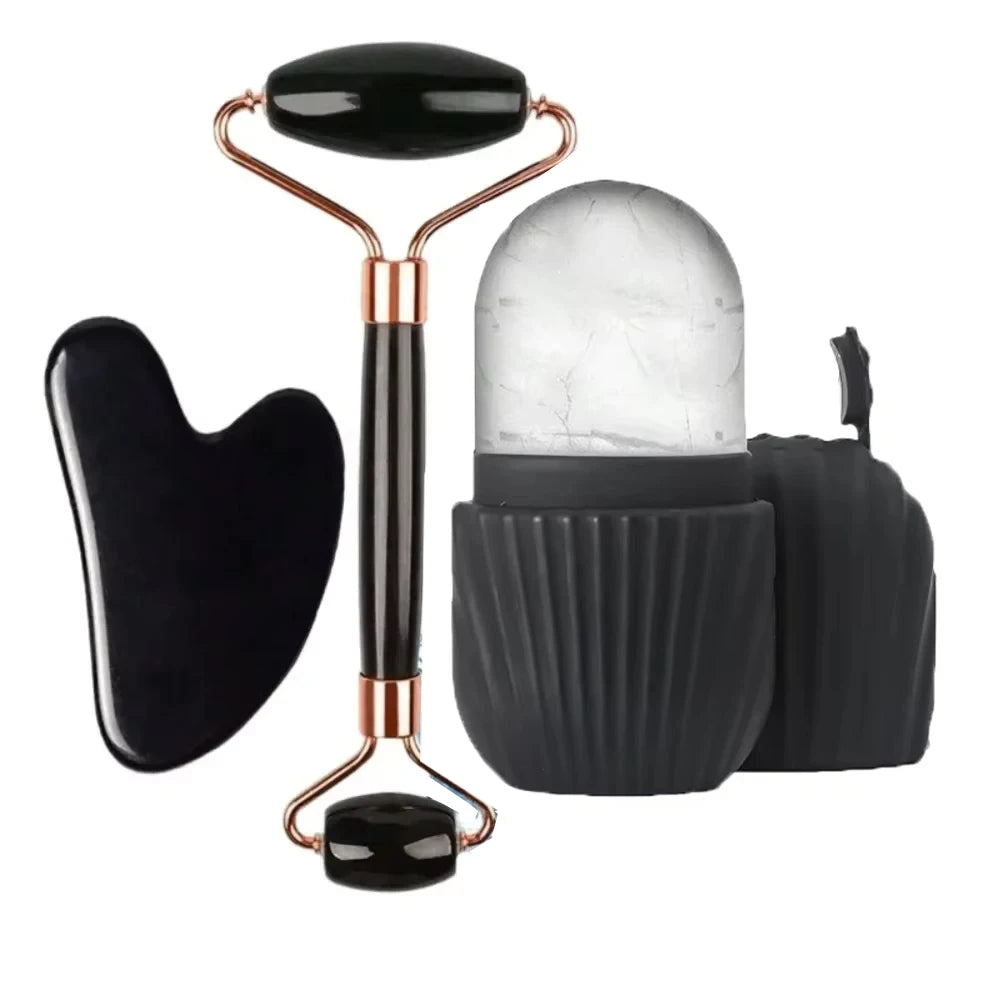 Ice Roller & Gua Sha Board Facial Kit