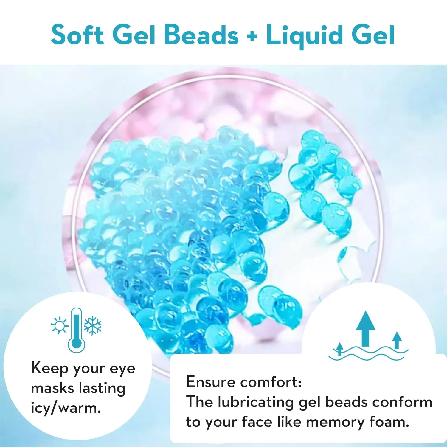 Reusable Cooling Gel Eye Mask - product photo 3