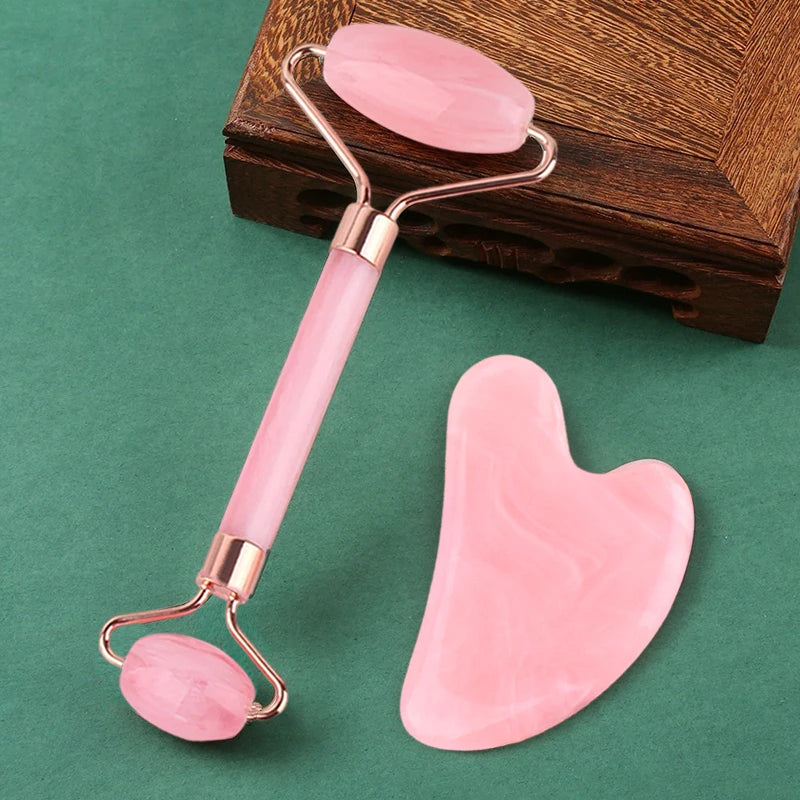 Dual Facial Roller — Face, Neck & Eye Massage Set