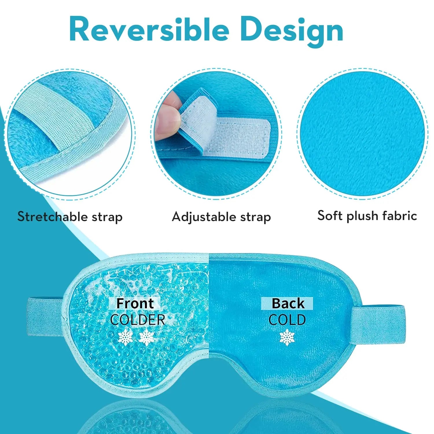 Reusable Cooling Gel Eye Mask - product photo 2