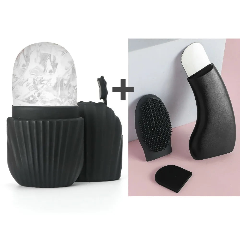 Facial Ice Roller & Cooling Mold Set